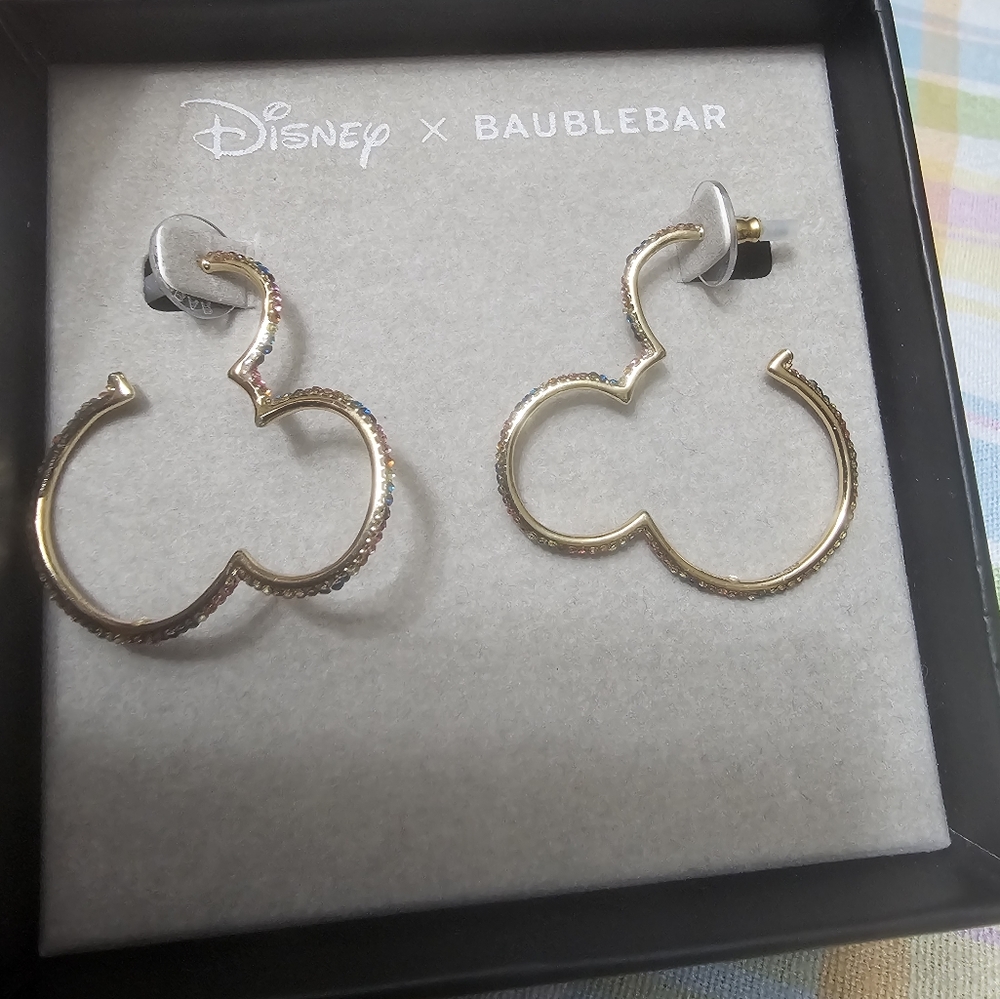 NIB Baublebar multicolor mickey earrings